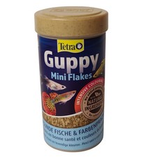 Guppy mini flocons 75g - 250 ml Aliment pour les Guppies, platys, mollys, porte-