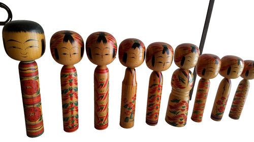 Traditional kokeshi series - kokeshi, (b)