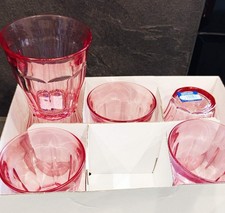 Lot De 6 Verres 25 Cl Duralex Rose