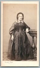 CDV 1865 Femme au foulard dentelle Photo ancienne Gilmer à Paris Foto Frau Mode