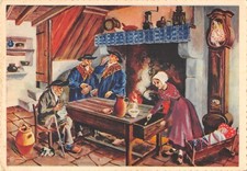 CPA ILLUSTRATEUR / HOMUALK / INTERIEUR LIMAGNIER / ENV.CLERMONT FERRAND