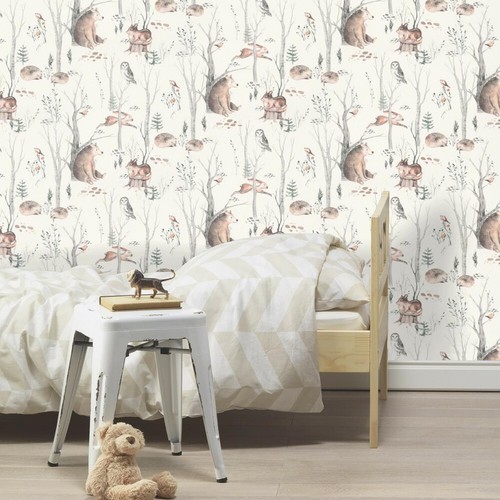 Papier Peint Woodland Animaux