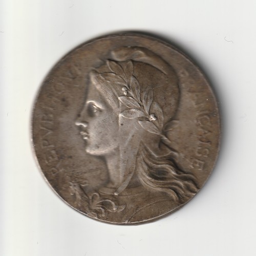 Médaille bronze argenté - en,