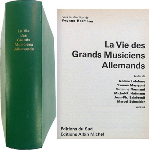 Vie des grands musiciens - vie,