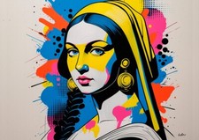 Tableau  portrait Mona Lisa -