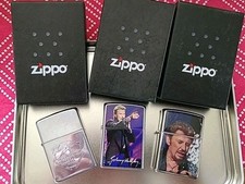 zippo lot de 3 Johnny Hallyday