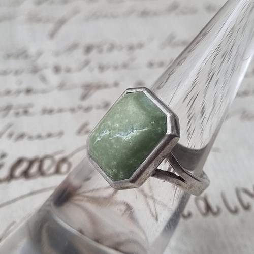 Bague argent marbre - argent,