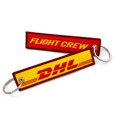 Dhl-Flight Ras Tissé Porte Clé