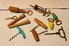 Lot de 8 tire bouchons anciens