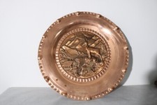 Assiette décorative en cuivre, Dekorative Kupferplatte