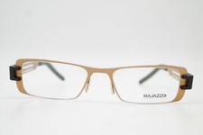 Lunettes BAJAZZO AV 22 Or Bronze Noir Cuivre Carré Monture De Lunettes Neuve