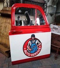 PORTE DE VOITURE MIROIR MURAL 83cm H. GARAGE AUTO ATELIER VINTAGE RETRO