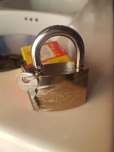 Cadenas acier 38mm - cadenas, 38mm+3cles