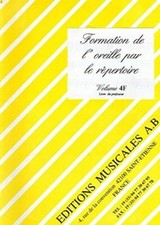 Formation de l'oreille par le répertoire volume 4F livre professeur corrigés