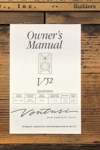 Bic venturi v52 - v52, speaker