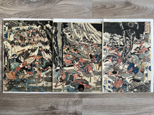 Estampes japonaises, triptyque