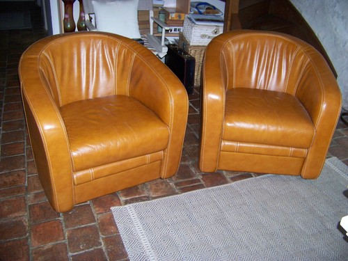 Fauteuils cabriolet cuir