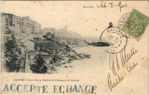 Cpa bastia terra nova - nova, ,entree