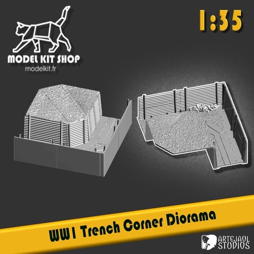 Diorama tranchée ww1 - -,