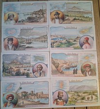 8 CHROMOS LES ILES Chocolaterie d'AIGUEBELLE Chypre Jersey Sardaigne Terre Neuve