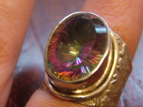 Bague jaune argent de - jaune, en