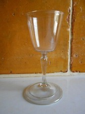 Rare verre a pied a jambe soufflé ancien.XVIII°.(4).