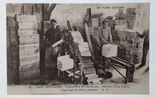 cpa-40-Exploitation du Bois de pin-intérieur d'une Scierie Paquetage de petites,