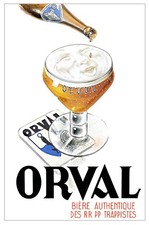 POSTER AFFICHE  BIERE ORVAL