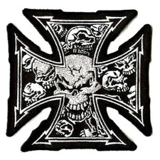 Patch noir avec - patch, croix