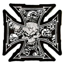 Patch Noir 4" Avec Croix De