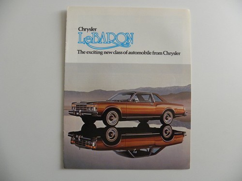 Brochure chrysler baron - chrysler, le