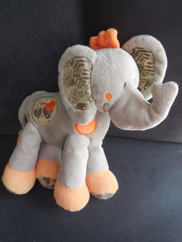 Doudou peluche éléphant - doudou, gris