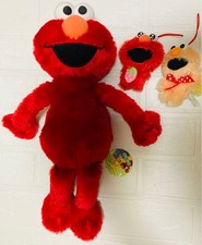 Lot de 3 mascottes jouets en peluche Elmo