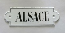 ALSACE, plaque émaillée