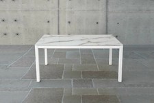 Table à Manger Extensible Plan Verre Moderne Studio Bureau Base Metal