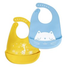 Lot de 2 bavoirs imperméables