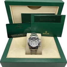 Montre Rolex Daytona Cosmograph 116500LN En Acier Céramique Avec Cadran Noir B&P