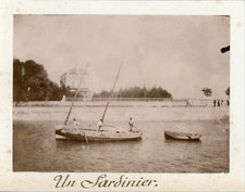 France, Un Sardinier, ca.1895, Vintage citrate print Vintage citrate print, moun