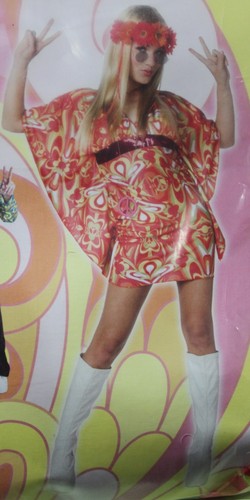 Costume femme hippie flower - costume, de