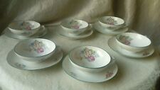 6 TASSES A THE PORCELAINE DE LIMOGES SIGNEES D.R.B ANNEES 1930*