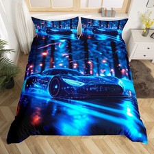 Parure de Lit Voiture 2 Personnes Sets de Housses de Couettes Voiture de Cour...