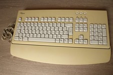 Vintage Clavier Fujitsu Keyboard KBPC CX Card Reader Made in Germany
