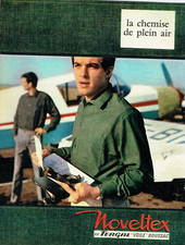 Publicité Advertising 0124 1963  Noveltex Boussac voile Tregal chemise Plein Air