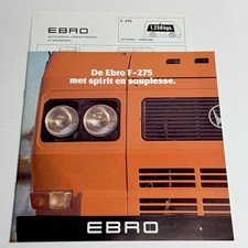 EBRO F-275 VAN / 20p brochure catalogue / 1978/80 NL Dutch / top!
