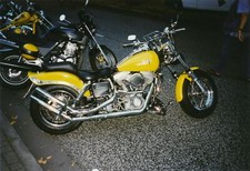 Snapshot couleurs moto motorbike Hamburg 2003 biker Harley Davidson chopper