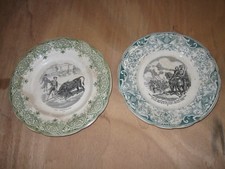 2 assiettes Creil et Montereau