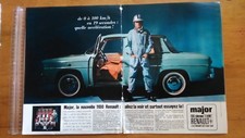 PUB ADVERT ANCIENNE - RENAULT 8 MAJOR 1100 - réalités années 60