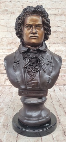 Signée bronze beethoven buste - signée,