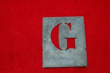 POCHOIR lettre métal G / Garage / école/ mécanicien / Loft / Atelier / 