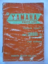 YAMAHA CHAPPY LB80 IIA 1975  TYPE 592 EUROPE MANUEL PIECES DETACHEES/PARTS LIST